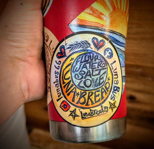 Luna Bread Logo Sticker Colorful